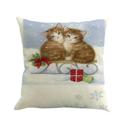 

〖Follure〗Christmas Pillow Cover Pillowcases Decorative Sofa Cushion Cover 45x45cm