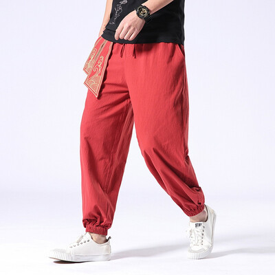 

Tailored Mens Summer New Style Harrens Baggy Wide-Legged Pants Fashion Comfortable Pant