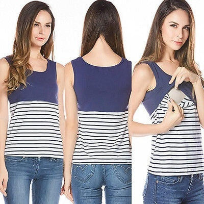 

Maternity Clothes Pregnant Women Nursing Sleeveless Top T-shirt Breastfeeding Tank Clothes Support Drop Shipping