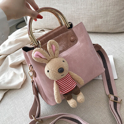 

Women 2019 fallwinter new wave Korean fashion Joker texture casual shoulder diagonal bag handbag
