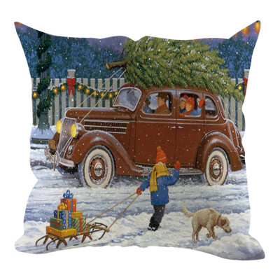 

〖Follure〗Christmas Pillow Cover Pillowcases Decorative Sofa Cushion Cover Home Decoration