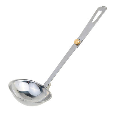

Stainless Steel Foldable Soup Ladle Spoon Travel Picnic Cooking Outdoor Utensils
