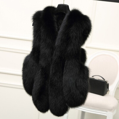 

Tailored Plus Size Womens Slim Vest Gilet Outwear Warm Faux Fur Waistcoat Coat Vest