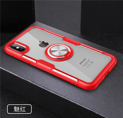 

Back Cover For iPhone XS Max Case Car Holder Stand PC TPU Ring Suction Scratchproof Bracket Made in Germany
