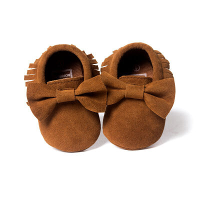 

Baby Shoes Infant Toddler Moccasin Prewalker Shoes Baby Soft Sole PU Suede Fringe Leather Shoes 6 Colors