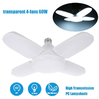 

AC 85-265V Foldable Fan Blade Bulb E27 2345 Fans Ceiling Garage Lights Lighting Angle Adjustable LEDs Light for Indoor Home Dec