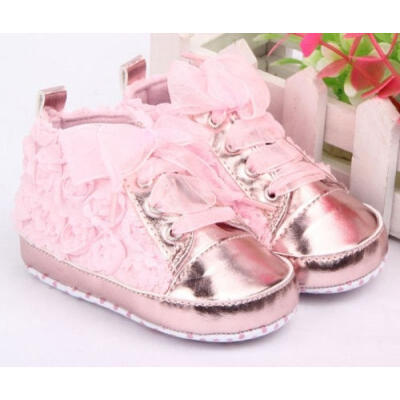 

Baby Kid Girl Toddler Non-slip Soft Sole Crib Sneaker Shoes Prewalker Boots