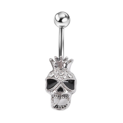 

1PC Round Skull Navel Ring Navel Nail Claw Clasp Waist Chain Navel Jewelry