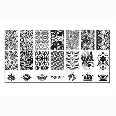 

Toponeto 1PC Women Nail Art DIY Nail Stamp Stamping Image Plate Print Nail Art Template