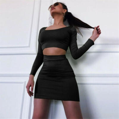 

New Women Sexy Off shoulder U Neck Tops Bandage Bodycon Cocktail Club Party Mini Dress