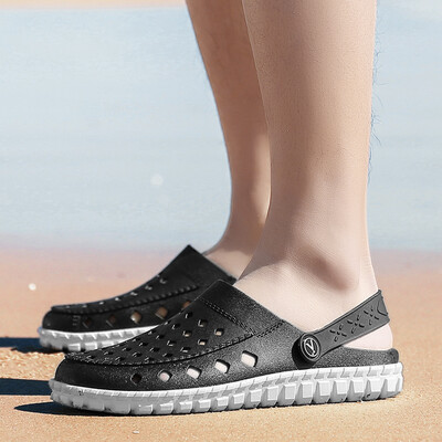 

Summer hole semi-slipper slip wear sandals tide beach Baotou dual-purpose mens sandals