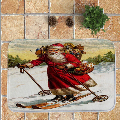 

Tailored Merry Christmas Welcome Doormats Indoor Home Carpets Decor 40x60CM