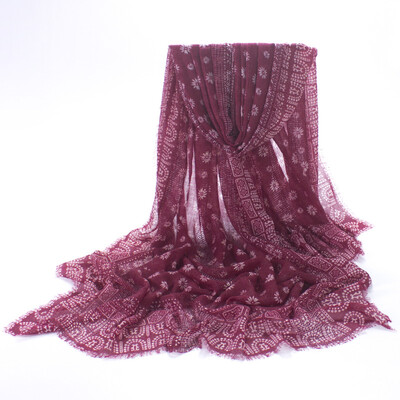 

2017 autumn&winter new lace hollow scarf scarves womens warm sheep velvet scarves sunscreen shawl wild