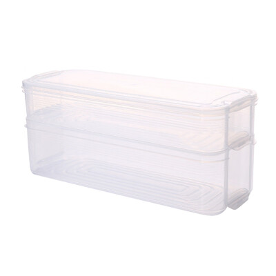 

Multi-layer Egg Box With Lid Stackable Plastic Egg Box Food Preservation Egg Storage Box For Microwave Kitchen Accessories