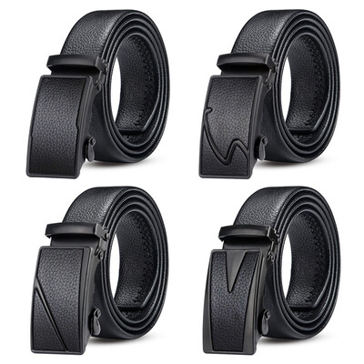 

Automatic buckle mens belt lychee pig intestines scratch-resistant mens belt cross-border new belt