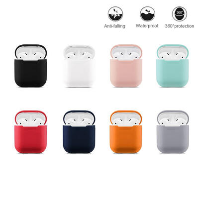 

Soft Silicone AirPods Case Protective Ultra Thin Cover Shockproof Pouch For Apple AirPods Earphone