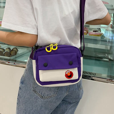 

Ins super fire wild small bag summer small fresh canvas bag shoulder bag 2019 new fashion Messenger bag