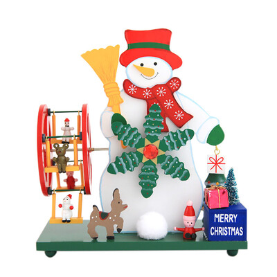 

〖Follure〗Rotating Christmas Santa Claus Ferris wheel Gift Music Box Indoor Decoration