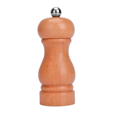

Beech Pepper Spice Salt Mill Manual Seasoning Grinder Kitchen Cooking Tools