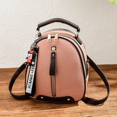 

In summer the Internet celebrity backpack the double shoulder the little girl the Korean version the fashion the one shoulde