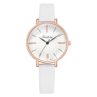 

Korean fashion casual PU watch EASY new trend total fine quartz watch