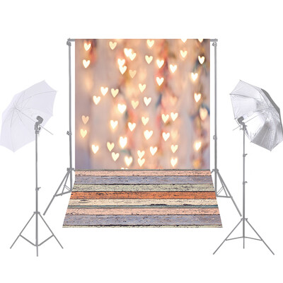

Andoer 15 21m5 7ft Photography Background Romantic Love Golden Heart Backdrop Photo Studio Props