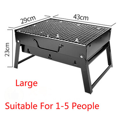 

Toponeto Large Portable BBQ Barbecue Steel Charcoal Grill Outdoor Patio Garden Party
