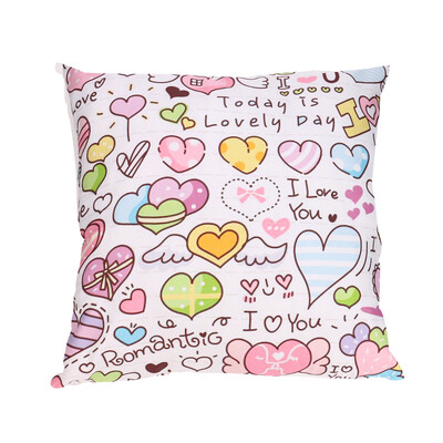 

Siaonvr Valentines Day Print Pillow Cases Polyester Sofa Car Cushion Cover Home Decor