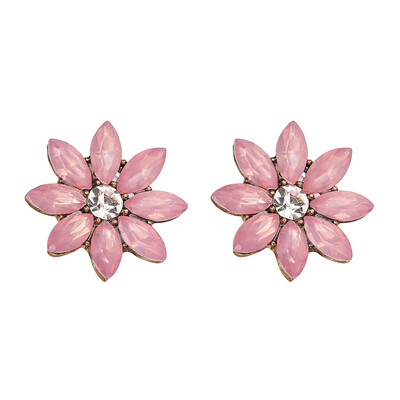 

HOT SALE 2018 Luxury Retro Crystal Stud Earrings with opal Stone Women Fashion Trend Statement Jewelry For Women 19 Styles