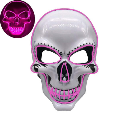 

Halloween Party Mask LED Scary Flash Mask EL Line Light Mask Cosplay Mask Party Clothing Mask Supplies Multi-color Optional