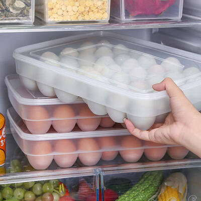 

34 Eggs Holder Storage Box Picnic Kitchen Refrigerator Fresh-keeping Container