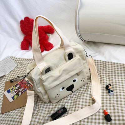 

Tailored Women Fashion Canvas Bear Coin Purse Shoulder Messenger Casual Bags