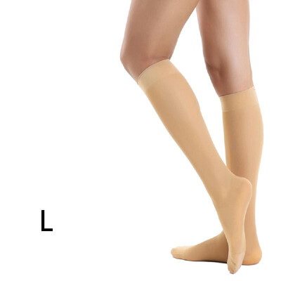 

Carevas Medical Quality 30-40mmHg Graduated Compression Socks Medical Stockings Knee High Closed-Toe 1 Pair Firm Pressure Support