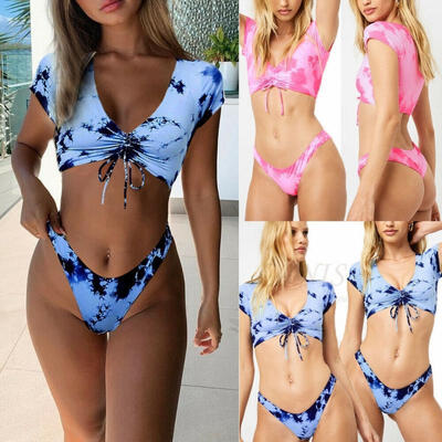 

Pink Swimming Suit Women Sexy Push-up Bra Bandage Bikini Set Swimsuit Triangle Swimwear Female Hot Bathing Suits