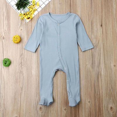

Newborn Baby Girls Boys Long Sleeve Warm Romper Bodysuit Jumpsuit Clothes Outfit