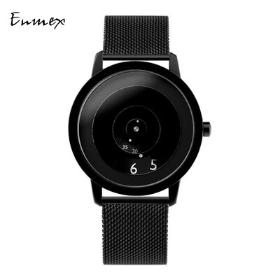 

Enmex cool watch hit color focus creative design dazzling Milan steel belt watch during the translation of holiday gifts
