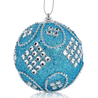 

Gobestart Christmas Rhinestone Glitter Baubles Balls Xmas Tree Ornament Decoration 8CM