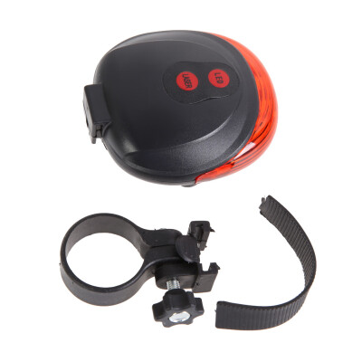 

Cycling Bicycle Rear Tail Safety Warning 5 LED Laser Flashing Lamp Light
