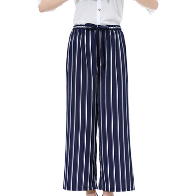 

Womens Ladies Loose Pants Palazzo Wide Leg Baggy Crop Casual Work Trousers OL