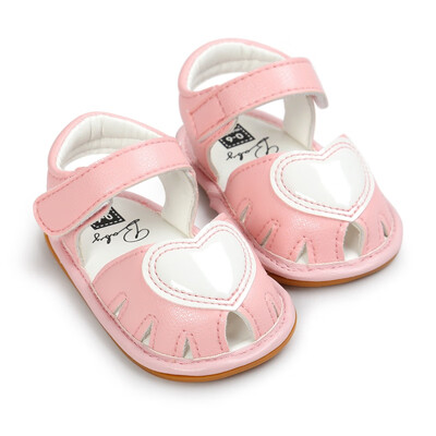 

Cute Baby Sandals Fashion Baby Clogs Cute Soft Bottom Non-slip Baby Princess Shoes Baby Girls Love Kids Shoes
