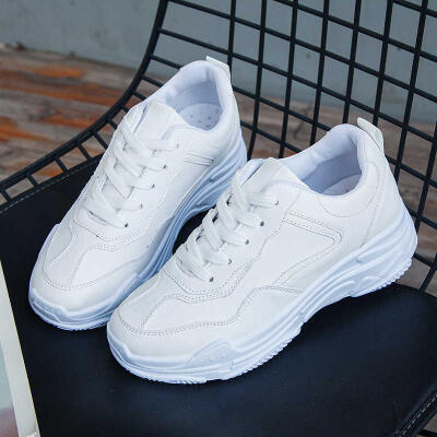 

Mhysa 2019 New Spring Fashion Women Casual Shoes Leather Platform Shoes Women Sneakers Ladies White Trainers Chaussure Femme