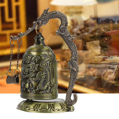 

Greensen Vintage Dragon Bell Hang Decoration Buddhist Bell Ornament Home Office Decoration Artwork