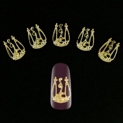 

〖Follure〗10Pcs 3D Nail Art Tips Decoration Glitter Rhinestone Alloy Jewelry