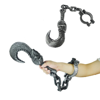 

Tailored Halloween Props Prisoner Chain Plastic Hook Hammer Bracelet Anklets Toys New