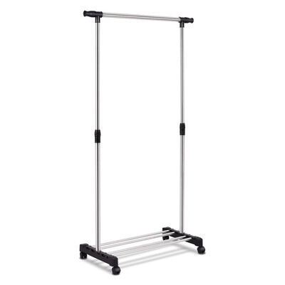 

Adjustable Rolling Garment Rack Closet Organizer