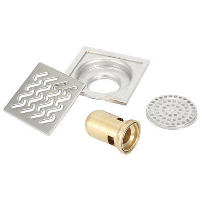 

Greensen 304 Stainless Steel Shower Floor Drain Drainer Corrosion Resistant Strainer