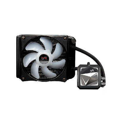 

SOPLAY Cooler Fan Water Cooling CPU Radiator 120mm Quiet Fan Pure Copper Rainbow Color Auto Running Support IntelAMD