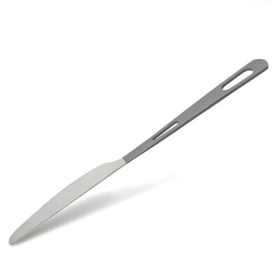 

Lightweight Half Polished Titanium Spoon Outdoor Camping Dinner Spoon