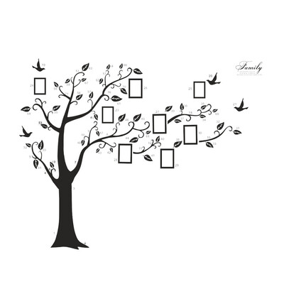 

〖Follure〗DIY Photo Frame Wall Decals PVC Adhesive Wall Stickers Mural Art Home Decor A