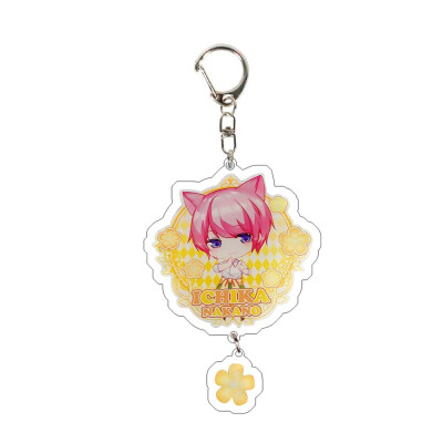 

CAR-TOBBY Anime Double sided Flower Wedding Keychain Acrylic Keychain Cute Funny Cartoon Pendant Key Ring